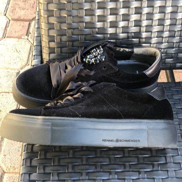Kennel&Schmenger Velvet platform sneakers - Picture 2 of 6